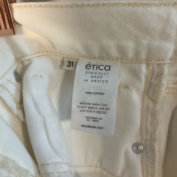 Etica White Flare & Wide Leg Jeans - Picture 4 of 6